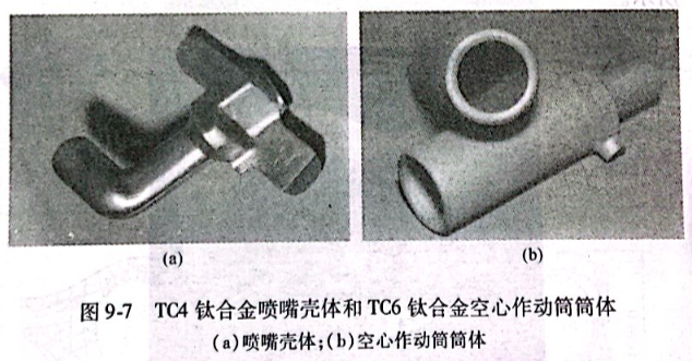 TC4鈦合金噴嘴殼體和TC6鈦合金空心作動(dòng)筒筒體